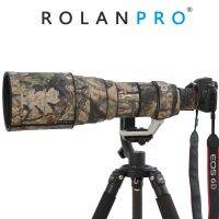 เสื้อเลนส์กล้องถ่ายรูปลายพราง ROLANPRO ซองสำหรับแคนน่อนฝน EF 600มม. F/ 4 L คือ USM (ป้องกันการสั่นไหว I) เคสโทรศัพท์กันกระแทก S