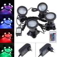 Waterproof 16 Color Changing LED Landscape Spotlight Water Grass Fill Spot Light with Remote Control for Aquarium Fish Tank Pond