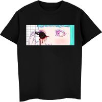 เสื้อยืดแขนสั้นลําลอง พิมพ์ลายอนิเมะ Vaporwave Gross Aesthetic แฟชั่นฮาราจูกุ สําหรับผู้ชายSize S-5XL  KPA7