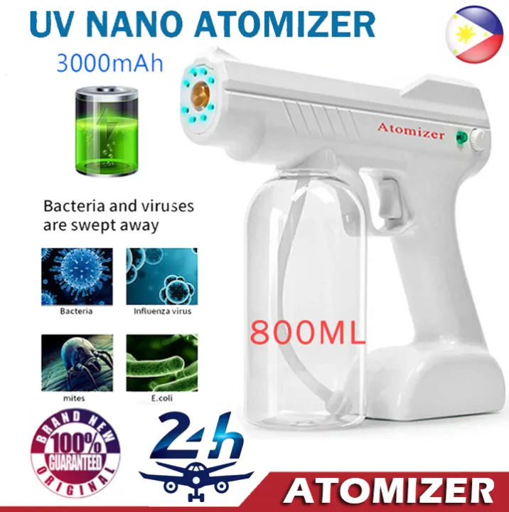 800ml Blue Ray Nano Disinfectant Spray Handheld Wireless Alcohol