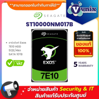 ST10000NM017B Seagate ฮาร์ดดิสก์ Exos 7E10 HDD 512E/4kn SATA 10TB By Vnix Group