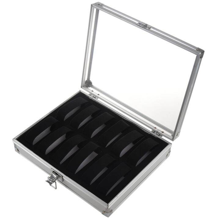 useful-aluminium-watches-box-12-grid-slots-jewelry-watches-display-storage-box-square-case-suede-inside-rectangle-watch-holder