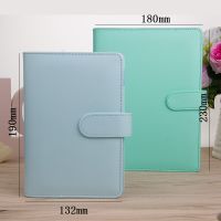 ❈✜ Macaroon Color A6/A5 PU Leather DIY Binder Notebook Cover Diary Agenda Planner Paper Cover School Stationery