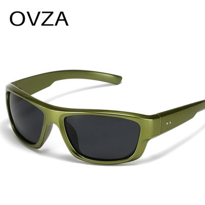 แฟชั่น OVZA แว่นตาแว่นตากันแดดขับรถสตรีชายโพลาไรซ์ทรงสี่เหลี่ยมผืนผ้า S0092โพลาไรซ์