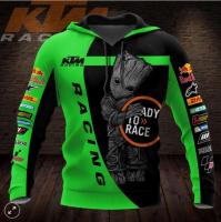 （ALL IN STOCK XZX）  KTM Hoodie 3D "Teem Racing" All Over Printed For Gift Hot Trend 03  (Free customized name logo for private chat, can be changed with or without zipper)