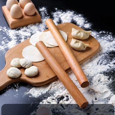 Wooden Rolling Pin Fondant Cake Decoration Dough Roller Baking Cooking Tools