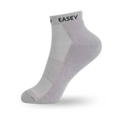 Easey ถุงเท้าเพื่อสุขภาพ ลดกลิ่นอับ ES Cushion - Quarter MT Gray