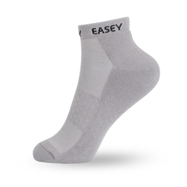 easey-ถุงเท้าเพื่อสุขภาพ-ลดกลิ่นอับ-es-cushion-quarter-mt-gray