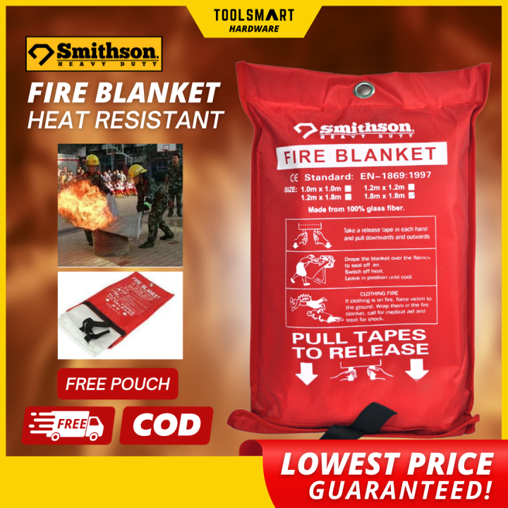 【SMITHSON】 Fire Blanket for Emergency Survival Fiberglass Fire