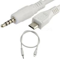 3.5MM MALE TO MICRO USB MALE AUDIO AUX CABLE, LENGTH: ABOUT 60CM