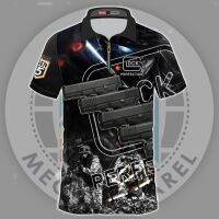 T155 GLOCK New Black Design Polo Shirt