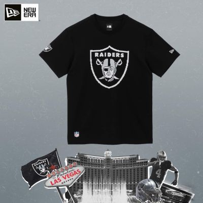 [COD][สินค้าของแท้] Premium Genuine New Era NFL RaIders Big Logo, LA T-Shirt