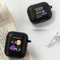 Airpods Case Airpods 1 / 2 / 3 / Pro /Pro 2 Case เคสหูฟัง ยางนุ่ม เปลือกดำ การ์ตูน หน้ายิ้มง่าย ทาสี Airpod Case Airpod 1 Case Airpod 2 Case Airpod 3 Case Airpod Pro Case Airpod Pro 2 Case Android/iPhone AirPods เคส AirPods 1 / 2 / 3 / Pro /Pro 2 Gen Case