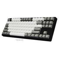 87 Keys Pbt สีจับคู่คีย์แคปแป้นพิมพ์ช่างหลักฐานแสงสำหรับเปลี่ยนคีย์บอร์ดเกมกล Backlight