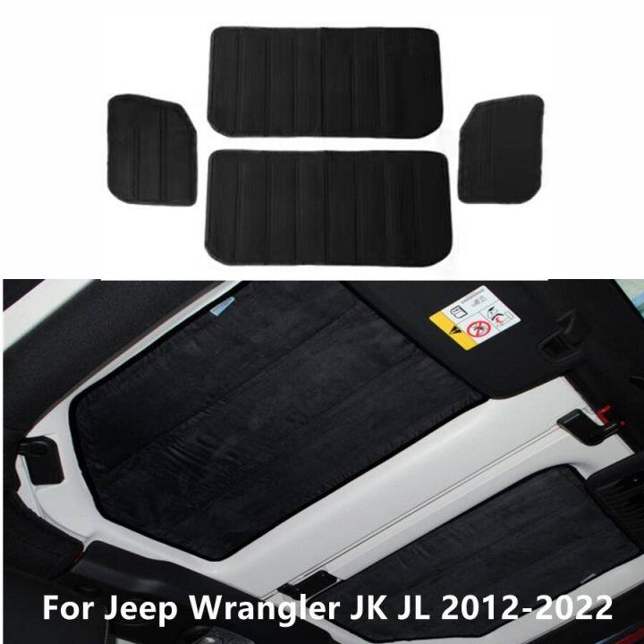 For Jeep Wrangler JK JL 2012-2022 Sound Heat Insulation Pad 2/4 Doors  Headliner Hardtop Rear Window Ceiling Roof Heat Insulation | Lazada