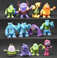 【SALE】 tiorinsecur1988 มอนสเตอร์มหาวิทยาลัย Mike Wazowski เจมส์ P. Sullivan 3-5ซม. 12ชิ้น/เซ็ตรูปการกระทำอะนิเมะมินิคอลเลกชันหุ่นของเล่นรุ่น