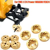 4Pcs ทองเหลืองถ่วงด้านหน้าด้านหลังเพลา16Pcs สกรูสำหรับ FMS 124 Power WAGON FCX24อัพเกรดเปลี่ยน RC รถอุปกรณ์เสริม