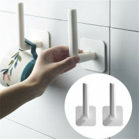 2pcs Kitchen Cup Paper Roll Holder Organizer Self-adhesive Storage Rack for Bathroom Toilet Under Cabinet Hanger Accessories