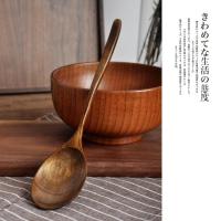 【2023】Kitchen Wooden Spoon Japanese Style Utensil Tools Soup Spoon Teaspoon Long Handle Dining Wood Tea Honey Coffee Spoon Tableware ！