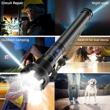 Lylting Rechargeable LED Flashlights High Lumens, Lumens Super Bright  Flashlight with 5 Modes & Waterproof, Powerful Handheld Flashlight for  Camping