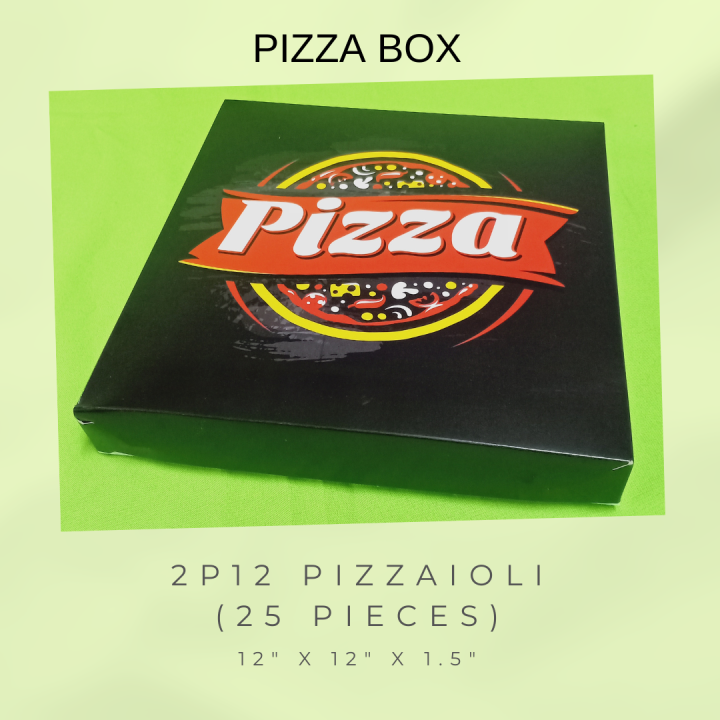 Pizza Box 12 x 12 x 1.5 inches by BADONG & BERTA (25 pieces) PB010