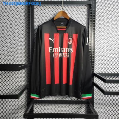 ☍ 2022/2023 AC Milan Long Sleeve Football Shirt