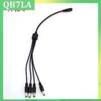 12V 1 Female to 4 Male DC Power Adapter Splitter Cable Connector 5.5mm*2.1mm Plug for CCTV LED Strip Power Supply QB7LA