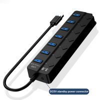 USB 3.0 HUB USB Splitter Multi Usb 3 0 Hub Several Ports with Switch Power Supply Adapter Multiple Extender Hab for Pc