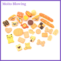 Moito ตุ๊กตาเครื่องตกแต่งทำขนมของเล่นสำหรับเด็ก,อาหารสำหรับบ้าน30ชิ้น