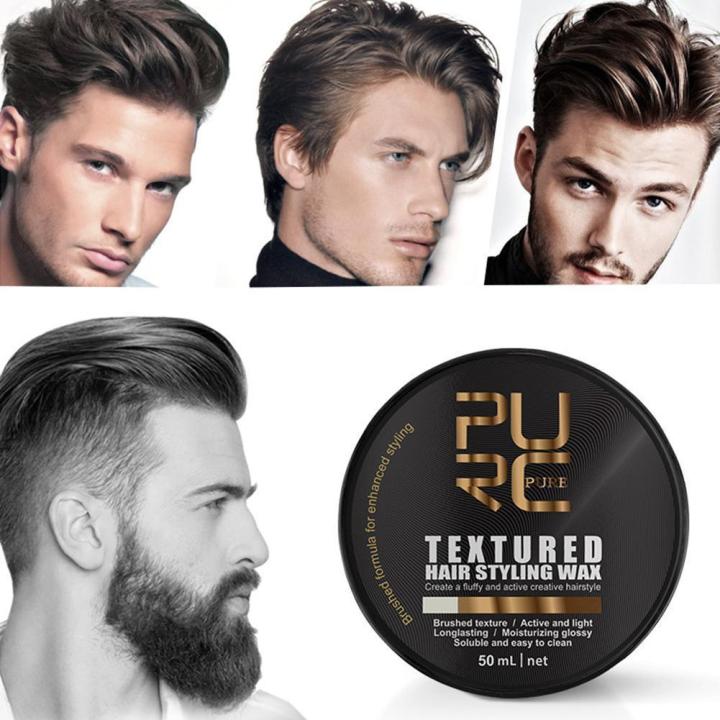 50ml Men's Hair Styling Cream Shaping Wiredrawing Hair Fluffy Paste Cream  Natural Cream Hair Styling Y4O1 