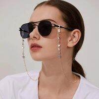 【LZ】☬♨◇  Corrente de óculos cor cristal borboleta frisado corrente eyewear titular cinta feminino camisola colar em camadas pulseira