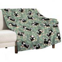 【CW】✙  Playful And Tan Shiba Inu Pattern Throw Blanket Blankets Designer