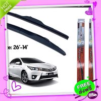 ส่งฟรี ยางปัดน้ำฝนแบบรีฟิลตรงรุ่น Ford Fiesta ปี 2010-ปัจจุบัน ขนาด 400 mm.และ 650 mm. จำนวน 1 คู่ ส่งจากกรุงเทพ เก็บปลายทาง