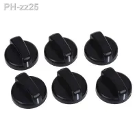 LNHF 6 PCS Kitchen Black Plastic Gas Stove Cooker Control Knobs