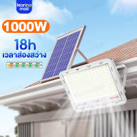 CK23 【พร้อมส่ง】ไฟโซล่าเซล โซลาร์เซลล์ 300W~1000W Solar Light ไฟสปอตไลต์แผงโซลาร์เซลล์กันน้ำ  ไฟสวน ไฟกลางแจ้ง รีโมทคอนโทรลไฟ