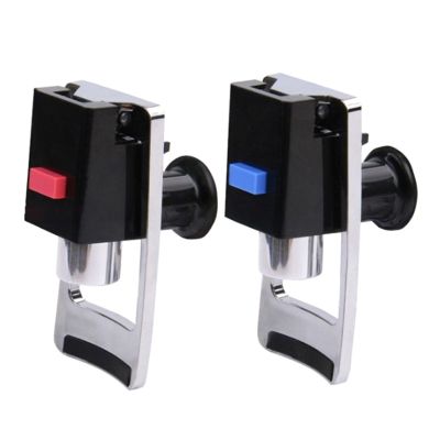 hot【DT】 2 Pieces Dispenser Push Faucet with Valves and  Child Safety Lock Cold Hot Spigot