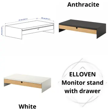 VATTENKAR laptop/monitor stand, birch, 52x26 cm - IKEA