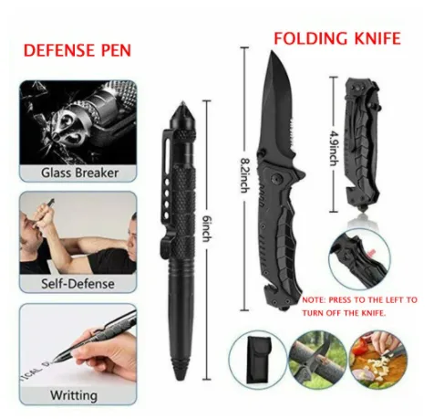 Waterproof Flashlight, Camping Survival Gear BG-F006