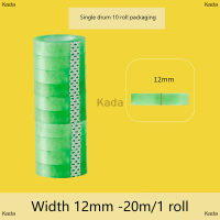 Kada เทปกาวปิดผนึกใสขนาด8 10 12ชิ้นอุปกรณ์เครื่องเขียนสำหรับนักเรียนโรงเรียน