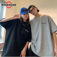 KYUSHUAD เสื้อยืดคอกลม Ins ใหม่แฟชั่นของผู้ชายแขนสั้น