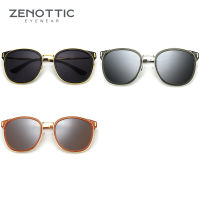 ZENOTTIC Luxury Design Polarized Sunglasses for Women Oversize Round Mirror UV400 Sun Glasses Female Outdoor Driving Shades