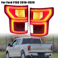 ไฟท้ายหลัง LED สำหรับ Ford F-150 2018 2019 2020พร้อมจุดบอดไฟหยุดเบรกสัญญาณไฟเลี้ยวด้านหลังอุปกรณ์เสริมรถยนต์