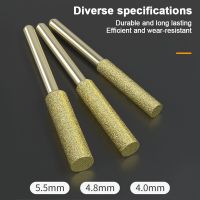 ‘；。、】=  Diamond Coated Cylindrical Burr 4-5.5Mm Chainsaw Sharpener Stone File Chain Saw Sharpening Carving Grinding Power Tools Kit