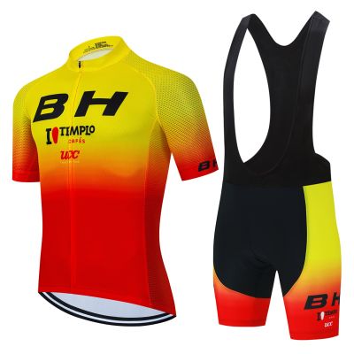 BH Team Cycling Jersey Sets 2023 Mens Bicycle Clothing MTB Mountain Bike Summer Ropa Maillot Ciclismo Hombre Bib Shorts Suits