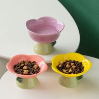 Pet Supplies Cat Food Bowl Raised Pet Food Water Bowl Puppy Feeder Bowl Ceramic Cat Water Feeding Dish Pet Eating Dishes