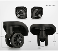 อุปกรณ์เสริมสำหรับกระเป๋าเดินทาง W213ล้อลากล้อสากลล้อแบบเงียบคันกระเป๋าลากกระเป๋าเดินทางหนัง