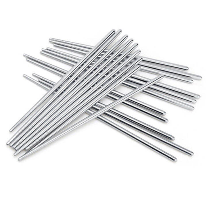 ตะเกียบสแตนเลส-10-คู่-chopsticks-stainless-steel-ขนาด-22-cm-ตะเกียบเกาหลี-ตะเกียบญี่ปุ่น-ตะเกียบยาวทอด-ตะเกียบยาว-ตะเกียบจีนยาว-สแตนเลส-304-20-ชิ้น