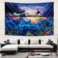 Marine life tapestry childrens room decoration hanging cloth characteristic homestay decoration wall cloth hanging cloth tapestry