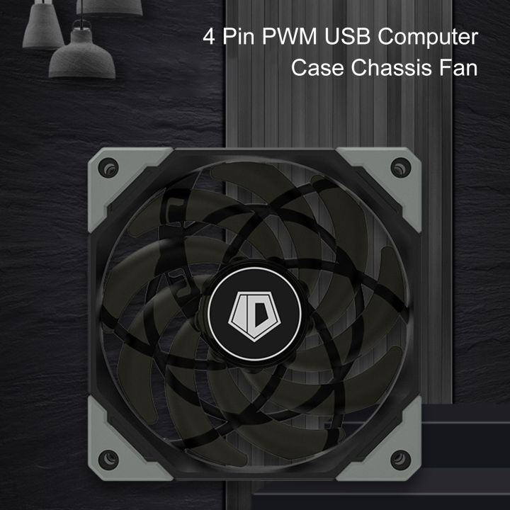 พัดลมทำความเย็นจัดเก็บข้อมูลขนาดใหญ่เครื่องดูดน้ำควบคุมอุณหภูมิอัจฉริยะความเร็วสูงปริมาณอากาศขนาดใหญ่ปิดเสียงการดูดซับแรงกระแทกระบายความร้อนเร็ว4ขา-usb-pwm-พัดลมระบายความร้อนเคสคอมพิวเตอร์สำหรับซีพียู