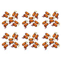 60Pcs Amber 2 LED Light Oval Clearance Trailer Car Truck Side Marker Tail Lamp